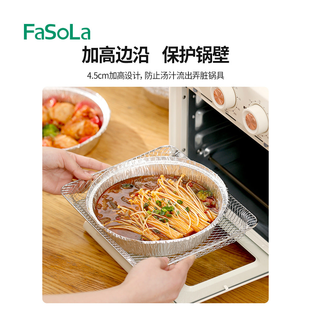 FaSoLa-Aluminum-Foil-Trays-Silver---Large,-Pack-of-10-1