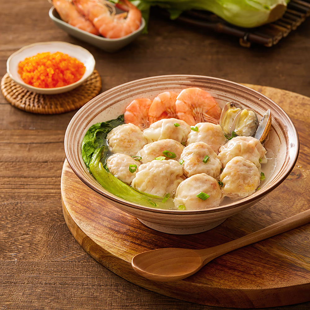 Yi-Xun-Yi-Wei-Frozen-Shrimp-Wontons-with-Flying-Fish-Roe-157.5g---Tobiko-Shrimp-Wontons-4