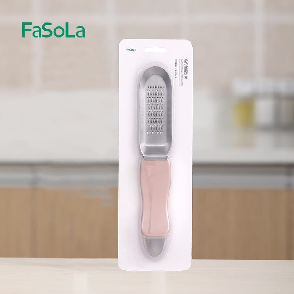 FaSoLa-Multi-Functional-Stainless-Steel-Ginger-and-Garlic-Grater---Pink-1