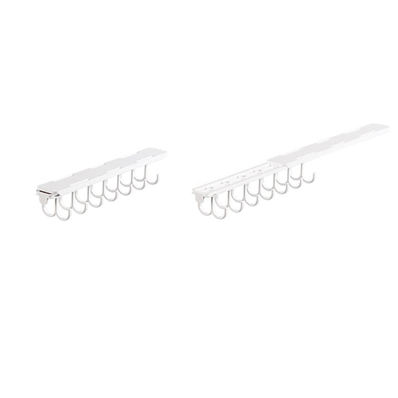 FaSoLa Double Hook Sliding Hanger for Underwear - White