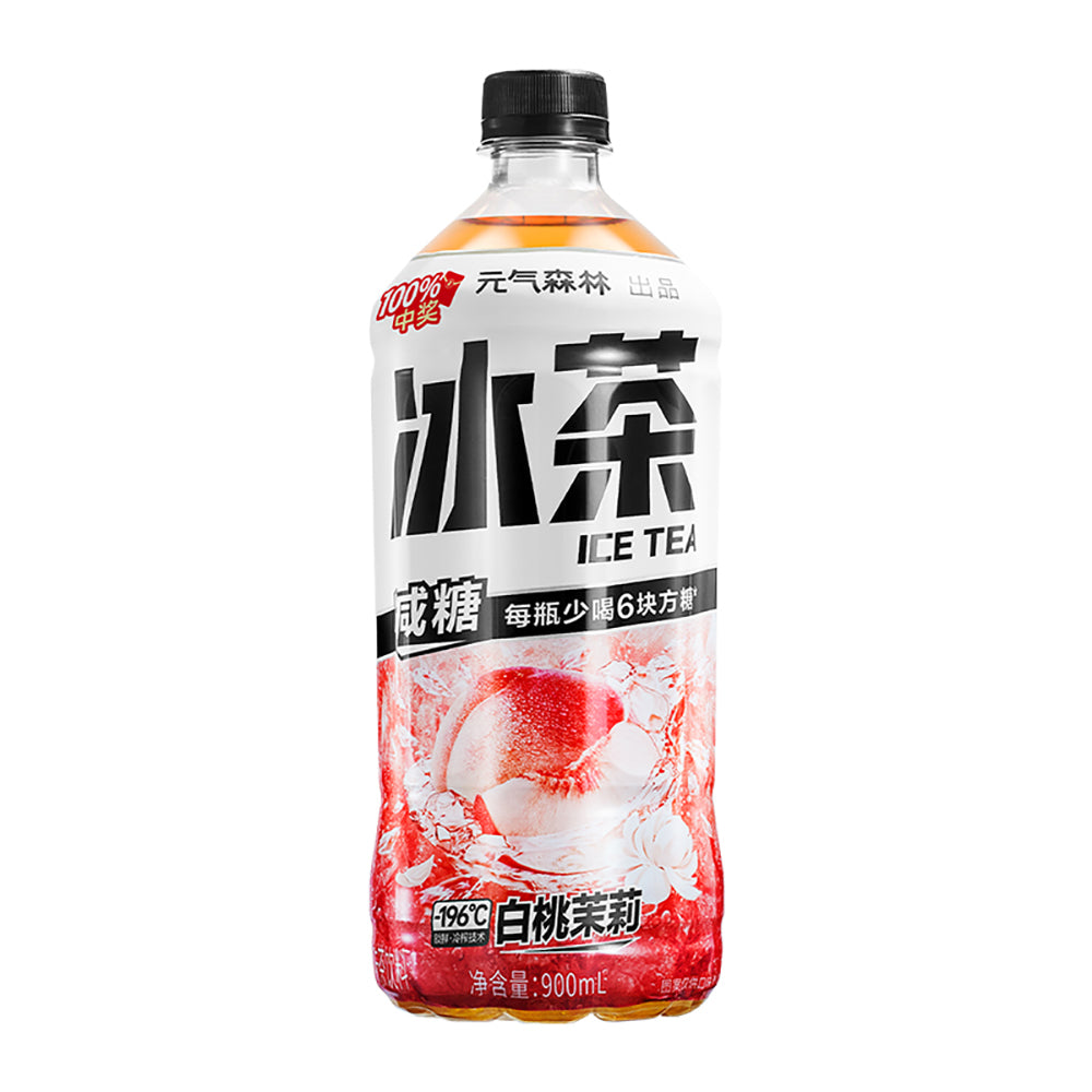 Genki-Forest-Peach-Jasmine-Ice-Tea---900ml-x-12-Bottles-1