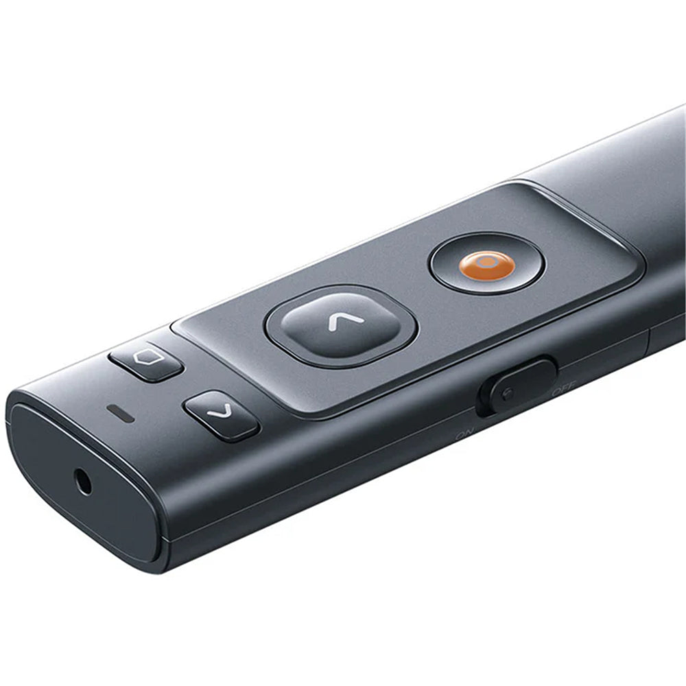 Baseus-Orange-Dot-PPT-Clicker-(Red-Laser)---Grey-Battery-Version-1