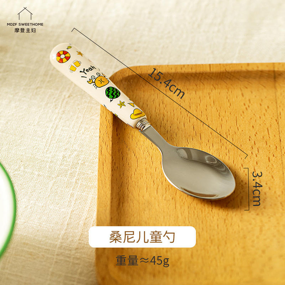 Modern-Housewife-304-Stainless-Steel-Sunny-Children's-Spoon-1