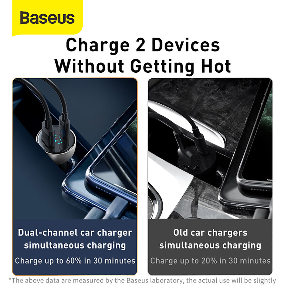 Baseus-Metal-Digital-Display-QC+PPS-Fast-Car-Charger-C+U-65W-Set---Deep-Space-Gray-1