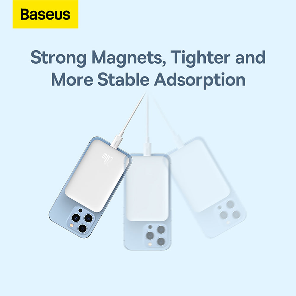 Baseus-Magnetic-Mini-Air-Wireless-Fast-Charging-Power-Bank-6000mAh-20W---Starlight-White-1