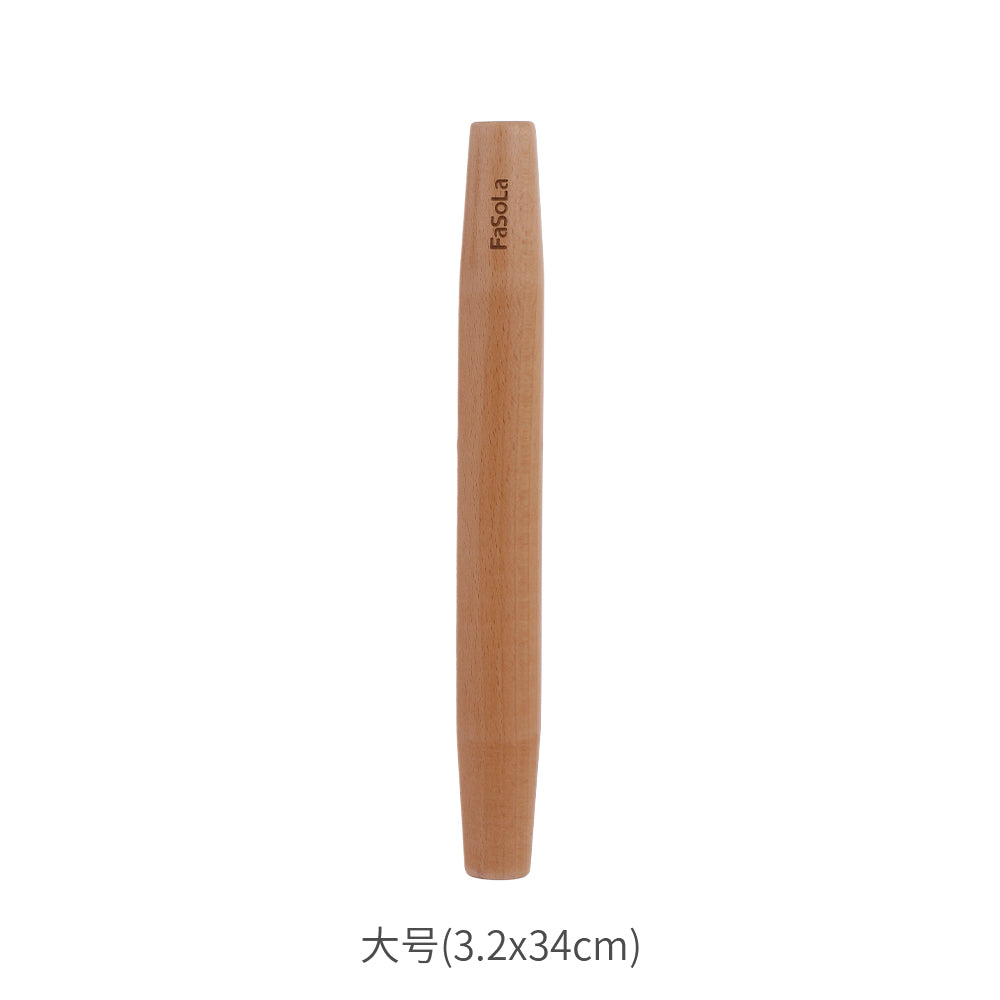 FaSoLa-Tapered-Rolling-Pin---Large,-Natural-Wood-1