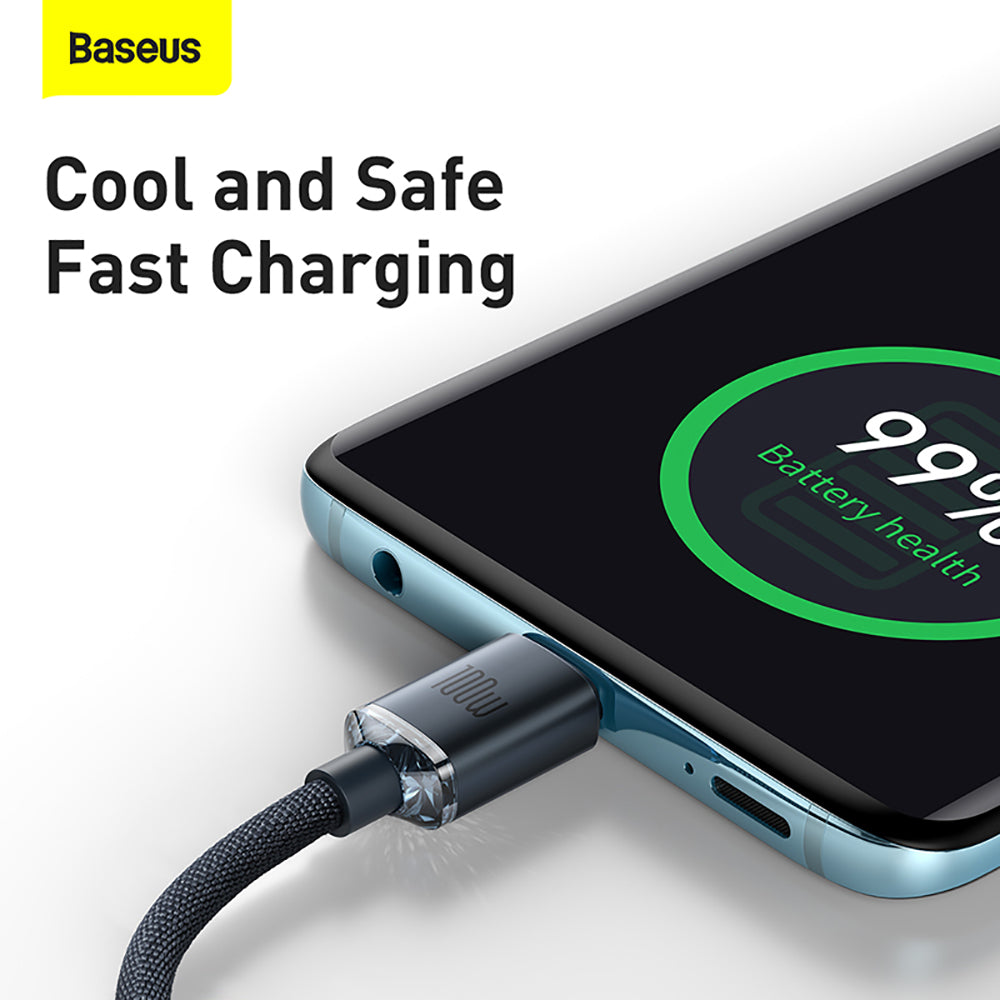 Baseus-Crystal-Shine-Series-Type-C-to-Type-C-Fast-Charging-Cable-100W-2m---Black-1