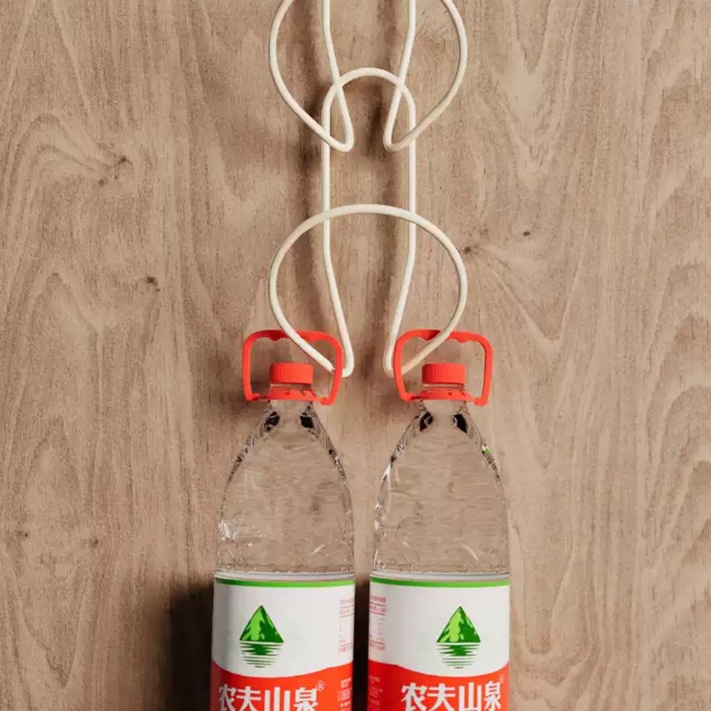 Modern-Sweethome-Hat-Organizer-Rack-with-Suction-Cup,-Cream-White-&-Green-–-Pack-of-5---Spiral-Cap-Holder-Hooks-5