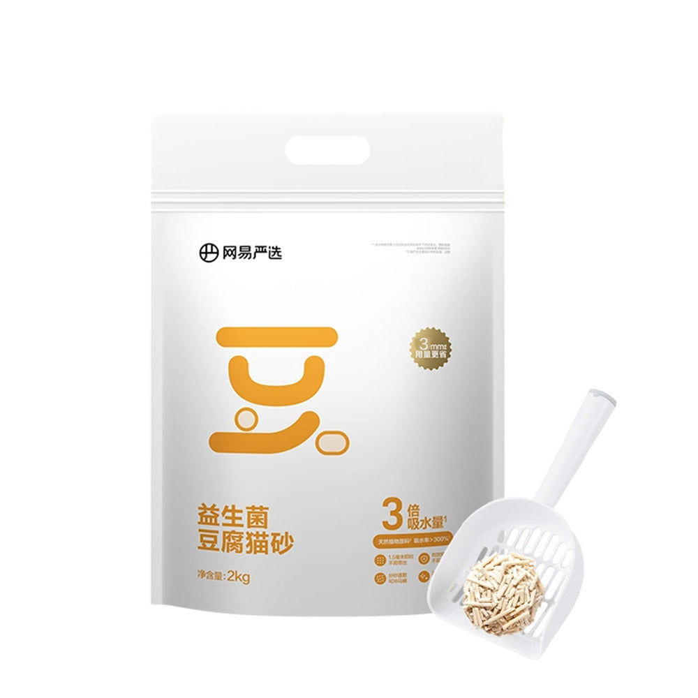 NetEase Yanxuan Probiotic Original Tofu Cat Litter 3mm 2kg x 3-1