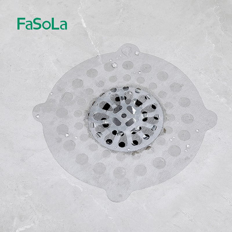 FaSoLa-Disposable-Hair-Filter-Nets,-15cm-Diameter,-Small-Holes,-White,-Pack-of-15-1