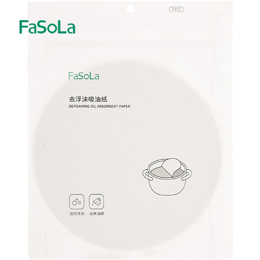 FaSoLa-Defoaming-Oil-Absorbent-Paper---20-Pieces,-20cm-Diameter-1