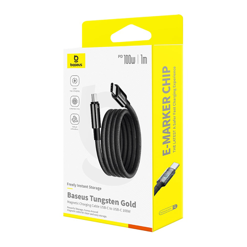 Baseus-Tungsten-Gold-Magnetic-Fast-Charging-Cable-Type-C-to-Type-C-100W-1m-Starry-Black-1