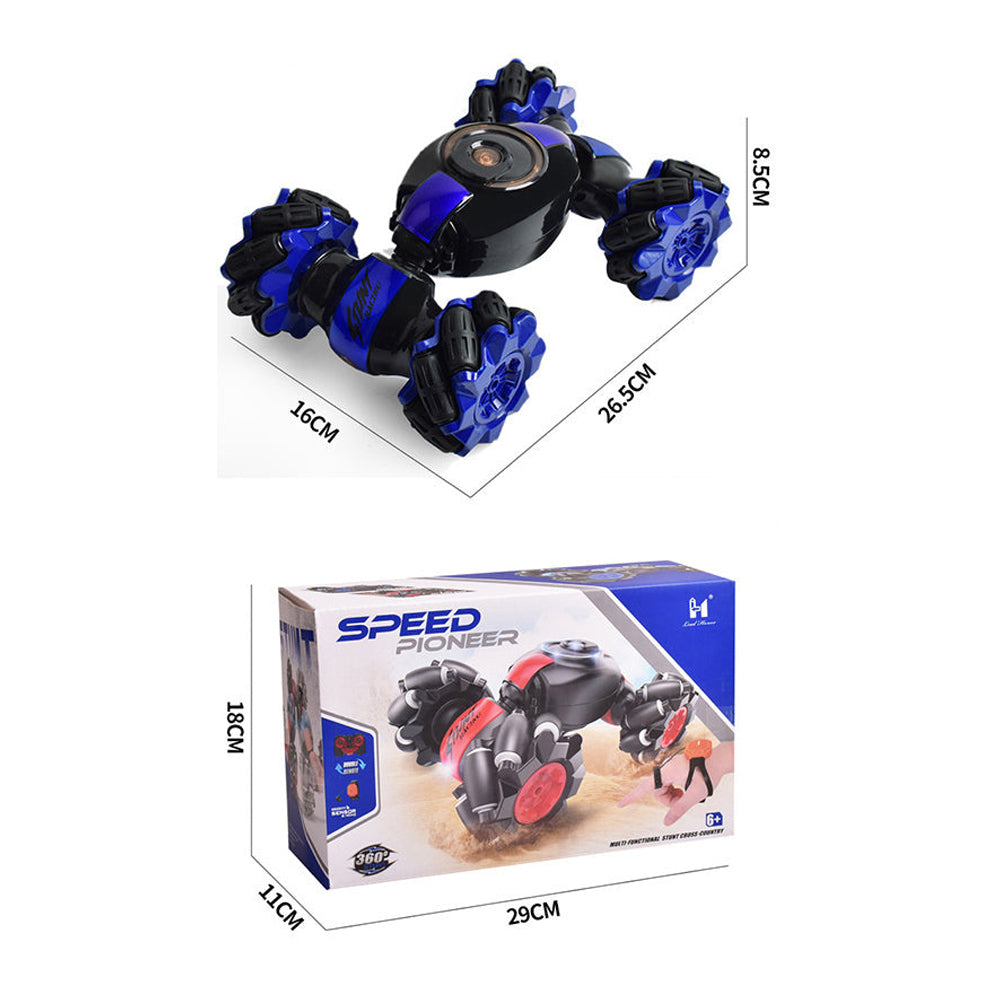 No Brainer Multi-Functional Remote Control Stunt Car - Blue