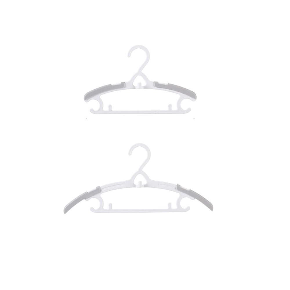 FaSoLa Children's Adjustable Hangers - 5 Pieces, White