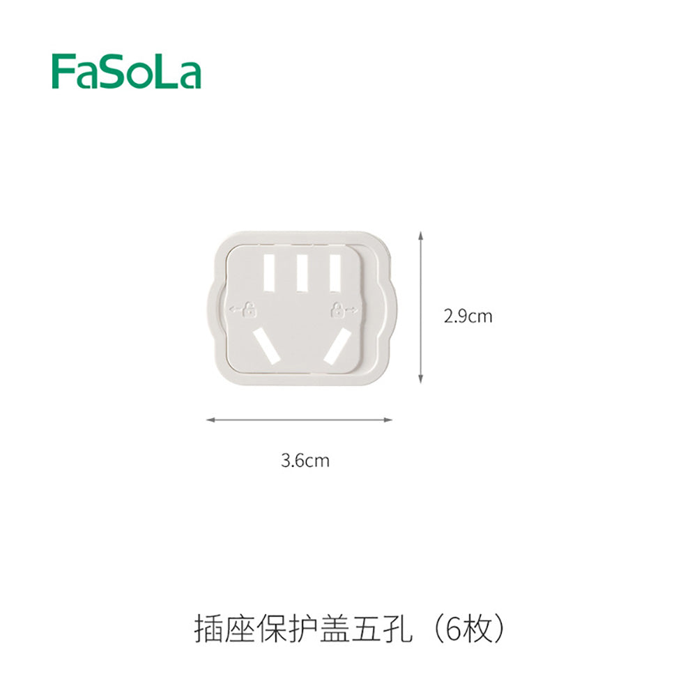 FaSoLa-Outlet-Safety-Covers---5-Hole,-Pack-of-6-1