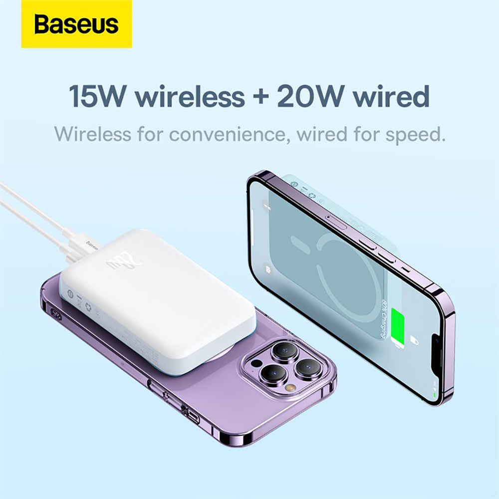 Baseus-Magnetic-Mini-Wireless-Fast-Charge-Power-Bank-10000mAh-20W---Starlight-White-1