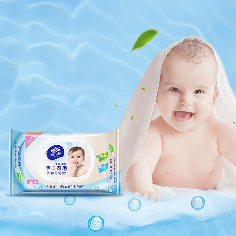 Vinda Baby Skin Care Wet Wipes, 40 Pieces