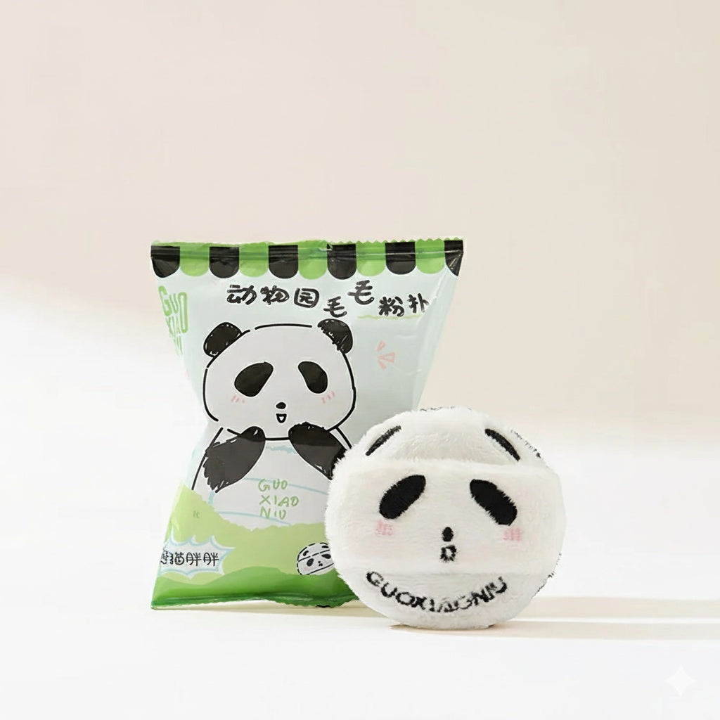 Guo Xiaoniu Fuzzy Zoo Animal Powder Puff - 1 Piece