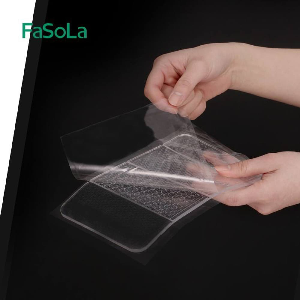 FaSoLa-Nano-Foldable-Anti-Slip-Mat---Washable,-Transparent,-20.5*12.2cm-1