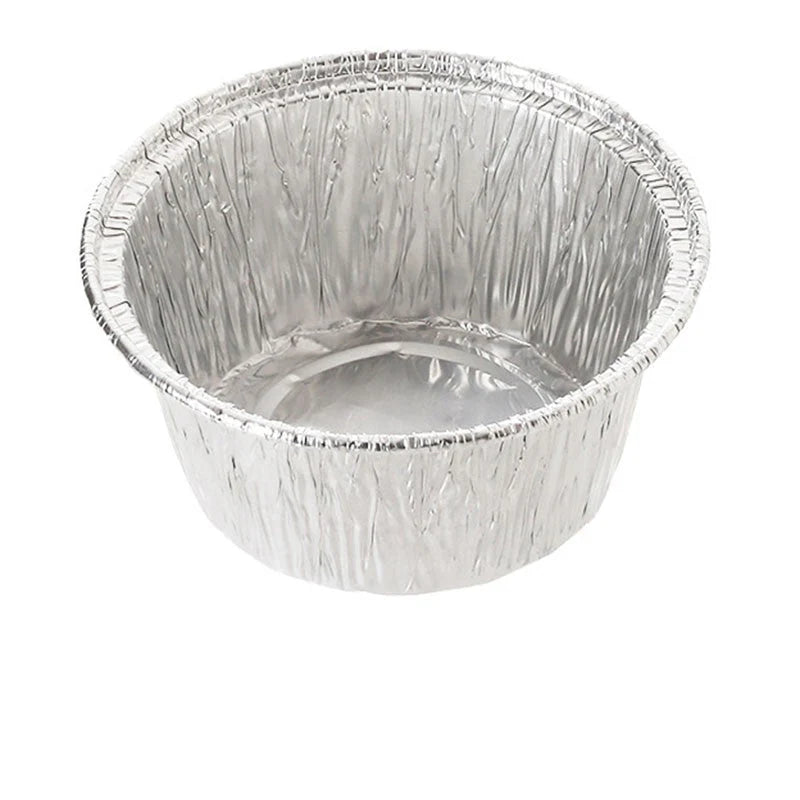FaSoLa Disposable Air Fryer Aluminum Foil Bowls - Round, 8.1*3.7cm, Pack of 20