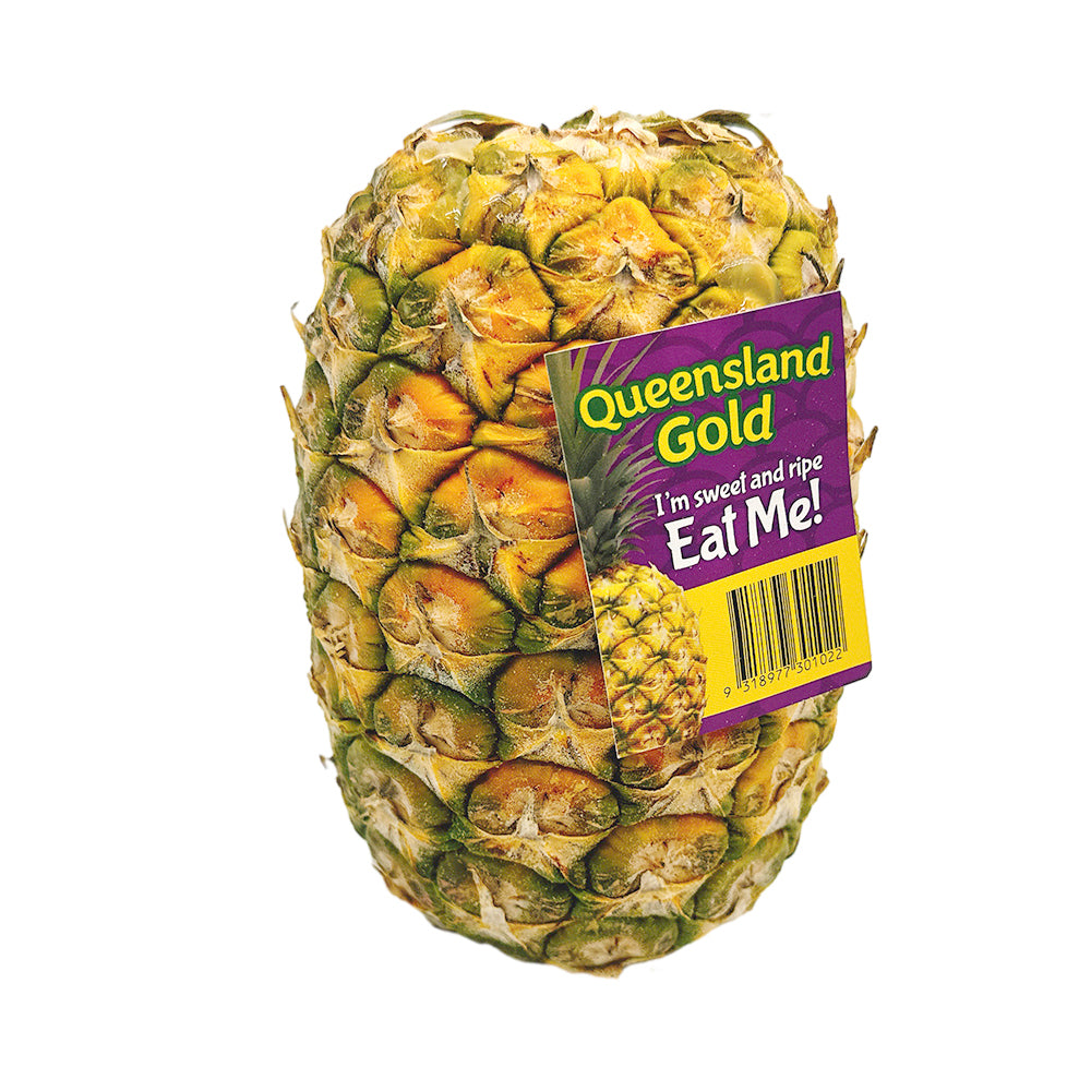 Queensland Gold Pineapple - 1 Piece - Ripe and Ready to Eat