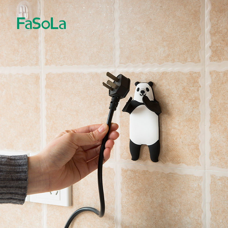 FaSoLa-No-Drill-Adhesive-Animal-Hooks---Panda,-Max-Load-500g-1