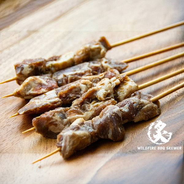Wildfire Frozen BBQ Sauce Beef Rib Skewers – 5 Pieces, 160g - Marinated Beef Kebabs