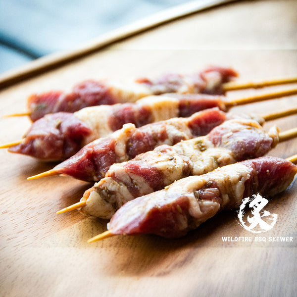 Wildfire Frozen BBQ Cumin Lamb Skewers – 5 Pieces, 170g - Chinese-Style Cumin Lamb Kebabs