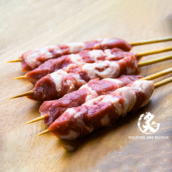 Wildfire Frozen Lamb BBQ Skewers 170g (5 Pieces) - Lamb Kebabs for Grill or Air Fryer