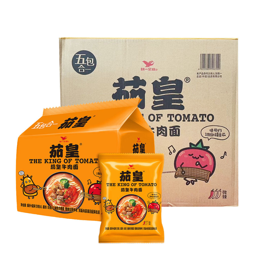 Uni-President-The-King-of-Tomato-Beef-Noodles---Box-of-6-Packs,-126g-Each-1