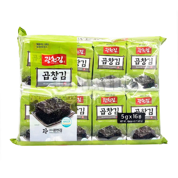 KCK Korean Seasoned Seaweed - 16 Packs, 80g