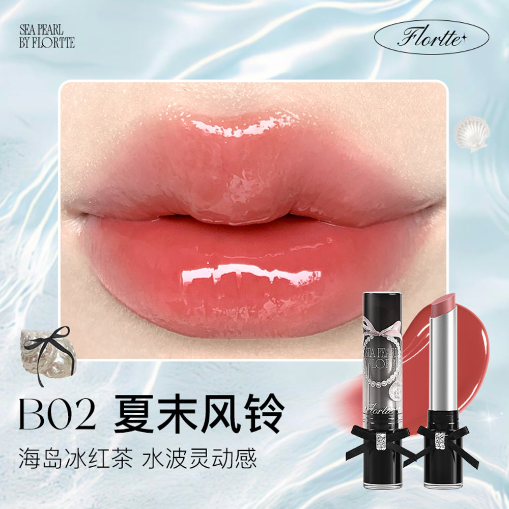 FLORTTE-Sea-Pearl-Solid-Lip-Gloss-Stick-2.7g-–-Multiple-Shades---High‑Shine-Hydrating-Gloss-Balm-1