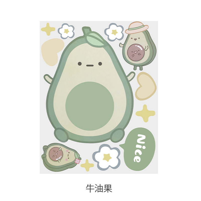 FaSoLa-Magnetic-Fridge-Message-Board---Avocado-Design,-28x36cm-1