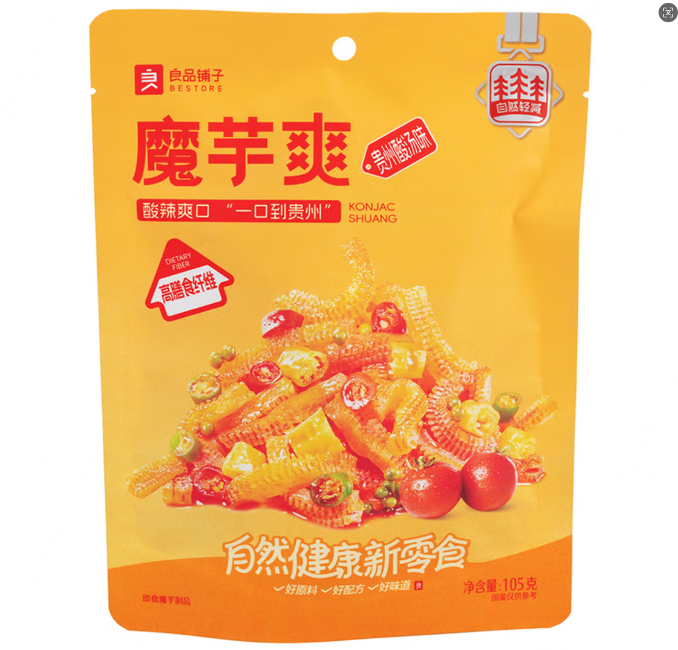 Bestore-Konjac-Shuang-Guizhou-Sour-Soup-Flavor-105g-–-Spicy-&-Sour-Konjac-Strips-Snack-1