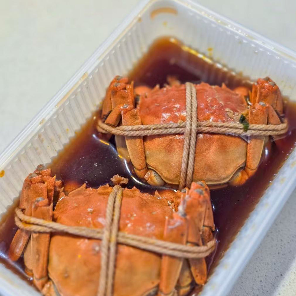 Jialisen-Huadiao-Wine-Drunken-Cooked-Red-Flower-Crab-–-2-Pieces,-500g-3