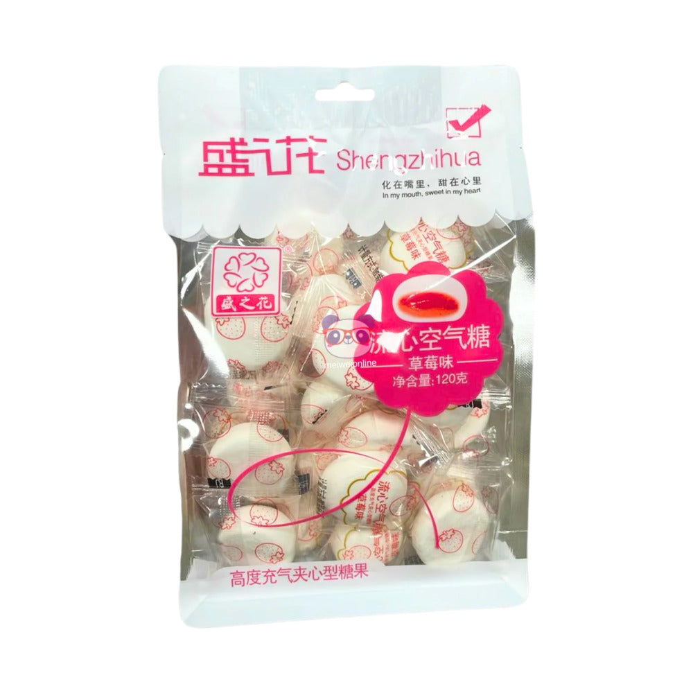 Shengzhihua-Strawberry-Liquid-Center-Aerated-Candy-120g---Fluffy-Air-Candy-with-Juicy-Filling-1