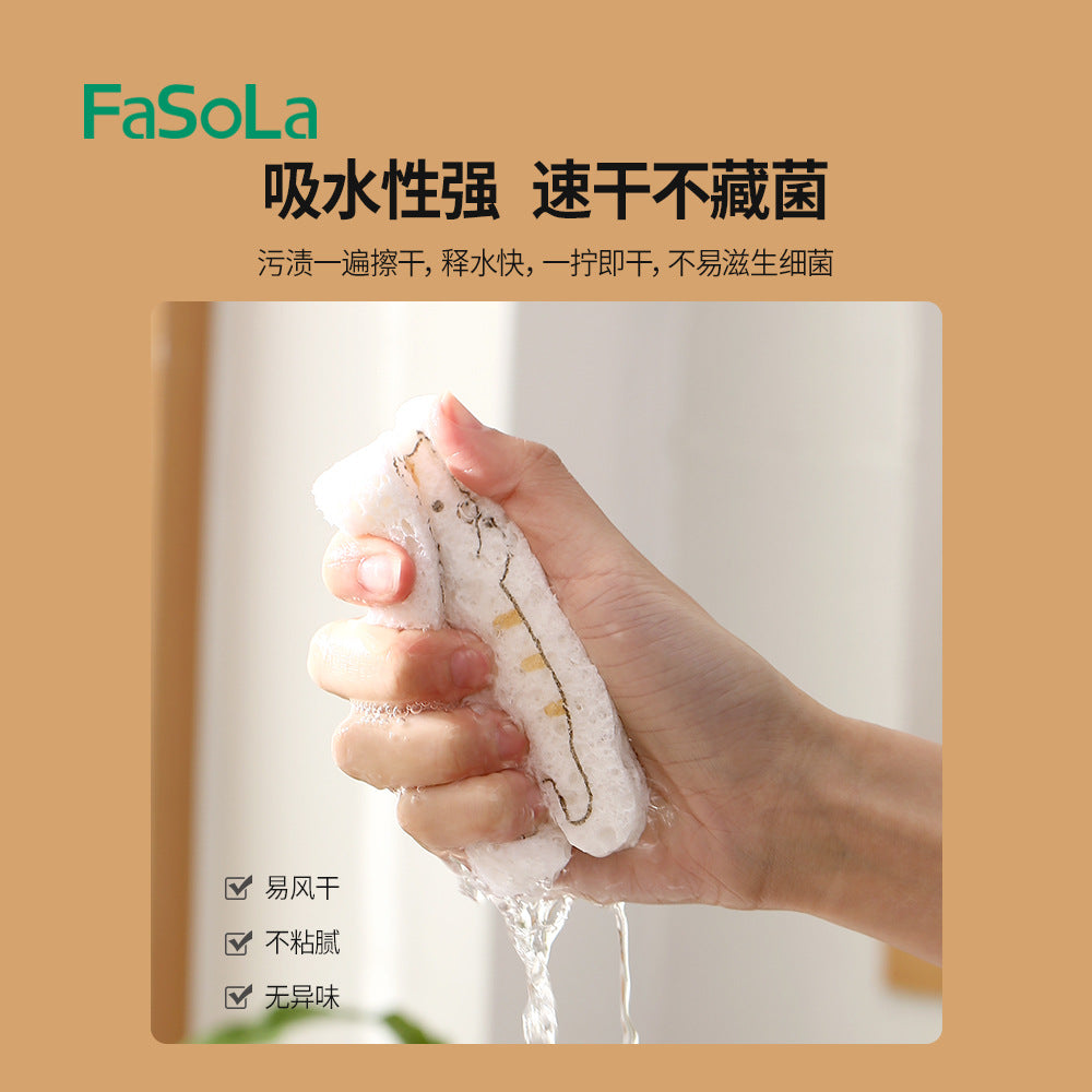 FaSoLa-Compressed-Wood-Pulp-Sponge---Cat-Design,-9.5*7cm-1