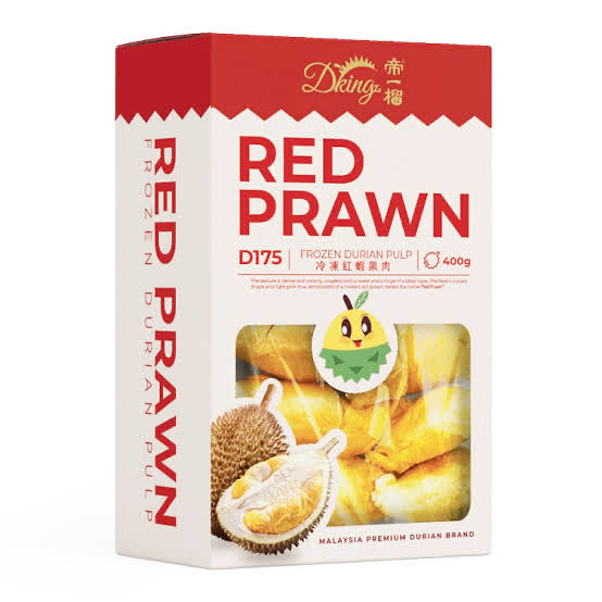 Dking-Frozen-Red-Prawn-Durian-Pulp---400g -1