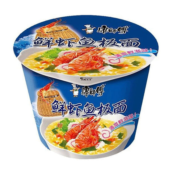 Mì Ly Master Kong Tôm & Chả Cá 101 g – mì hải sản tươi ngon