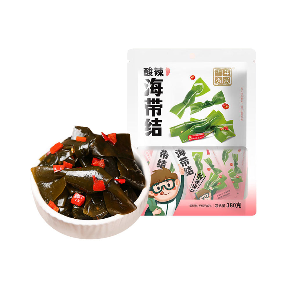 Ten-Years-Seaweed-Knots---Spicy-&-Sour-Flavor,-180g-1