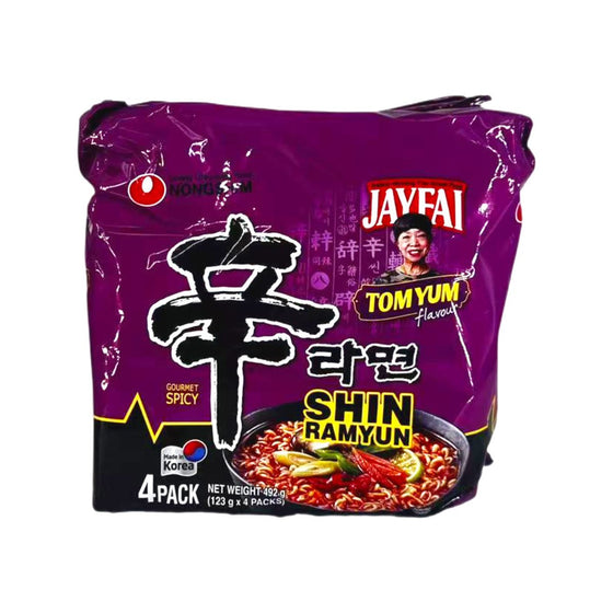 Nongshim Shin Ramyun Tom Yum Flavor 4-Pack 492g